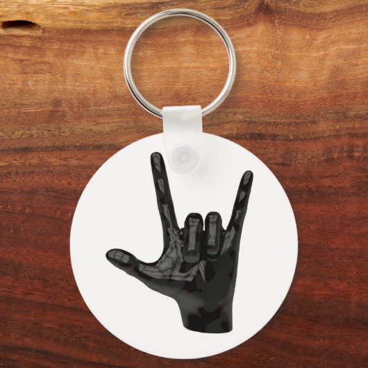 Teufelshornhand Schlüsselanhänger (Vorderseite)