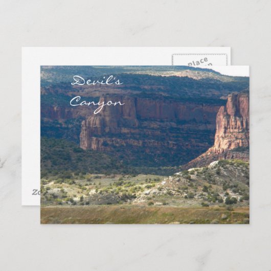 Teufelskanon, Fruita, Colorado Postkarte (Vorne/Hinten)