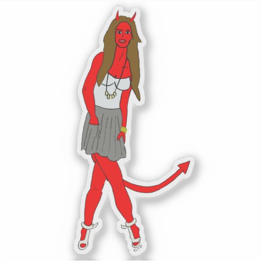 Teufelskerl Aufkleber (Vorderseite)