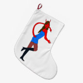 Teufelskerl Großer Weihnachtsstrumpf (Vorderansicht (hängend))