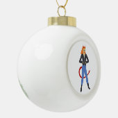 Teufelskerl Keramik Kugel-Ornament (Links)
