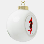 Teufelskerl Keramik Kugel-Ornament (Links)