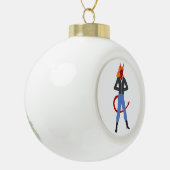 Teufelskerl Keramik Kugel-Ornament (Links)