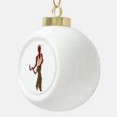 Teufelskerl Keramik Kugel-Ornament (Rechts)