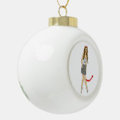 Teufelskerl Keramik Kugel-Ornament (Links)