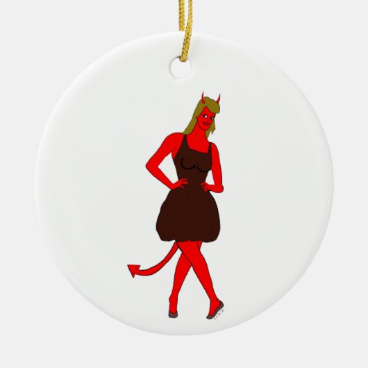 Teufelskerl Keramik Ornament (Vorne)