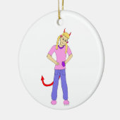 Teufelskerl Keramik Ornament (Links)