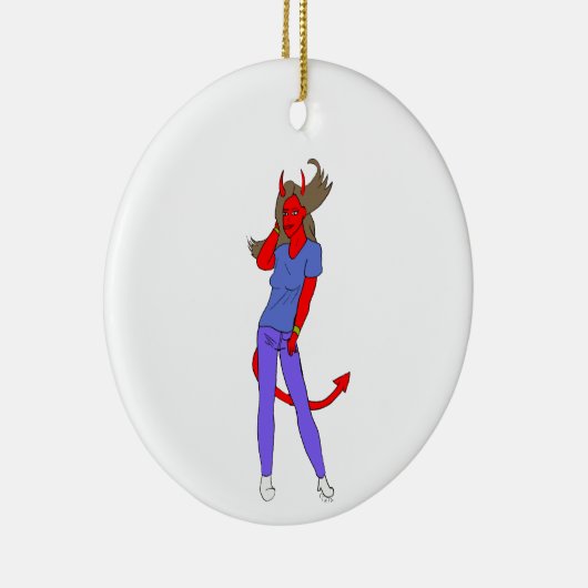 Teufelskerl Keramik Ornament (Rechts)