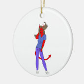 Teufelskerl Keramik Ornament (Links)