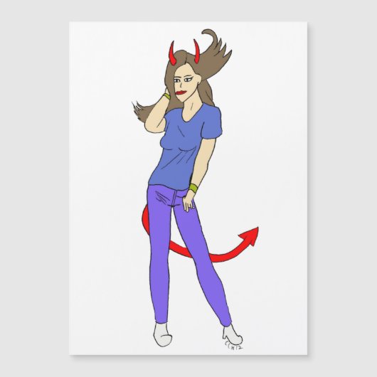 Teufelskerl Magnetkarte (Vorderseite)