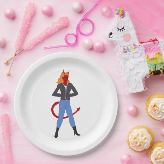 Teufelskerl Pappteller (Party)