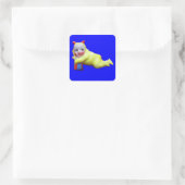 Teufelskerl Quadratischer Aufkleber (Tasche)