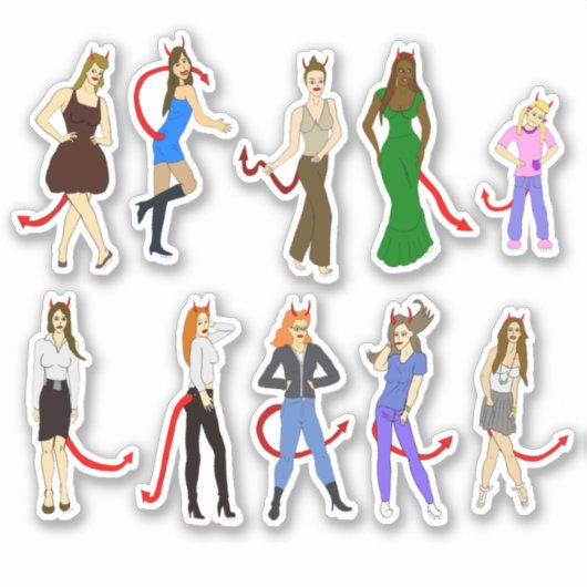 Teufelskildchen Aufkleber (Vorderseite)