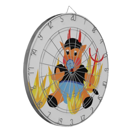 Teufelskind Dartscheibe (Vorderseite Links)