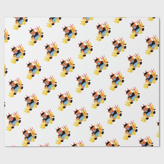 Teufelskind Geschenkpapier (Flach)