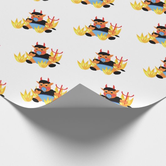 Teufelskind Geschenkpapier (Ecke)