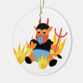 Teufelskind Keramikornament (Links)