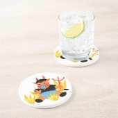 Teufelskind Sandstein Untersetzer (Seite)