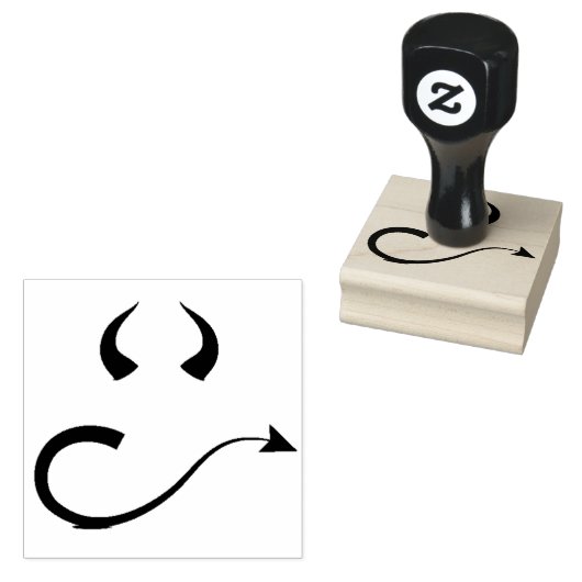 Teufelskizze Gummistempel (Stempel)