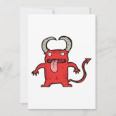 Teufelskreatur Einladung (Vorderseite)