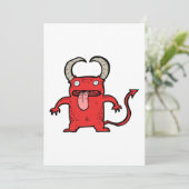 Teufelskreatur Einladung (Stehend Vorderseite)