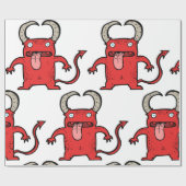 Teufelskreatur Geschenkpapier (Flach)