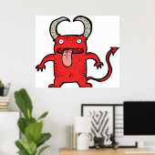 Teufelskreatur Poster (Heimbüro)