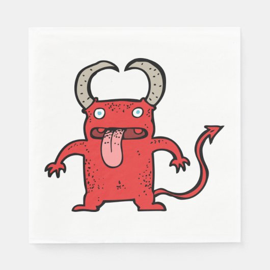 Teufelskreatur Serviette (Vorderseite)