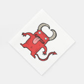 Teufelskreatur Serviette (Ecke)