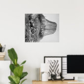 Teufelskreis aus dem Westen mit gefallenem Poster (Heimbüro)