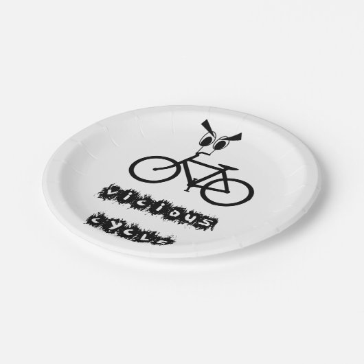 Teufelskreis Pappteller (Schrägansicht)