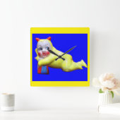 Teufelskreis Quadratische Wanduhr (Zuhause)