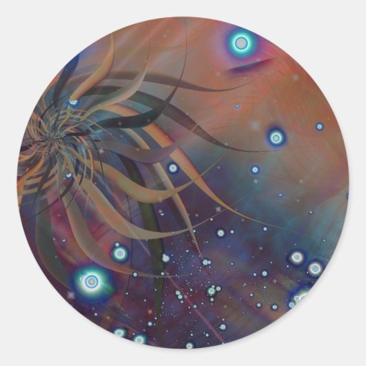 Teufelskreis Runder Aufkleber (Vorderseite)