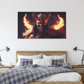 Teufelskrieger Leinwanddruck (Insitu (Schlafzimmer))