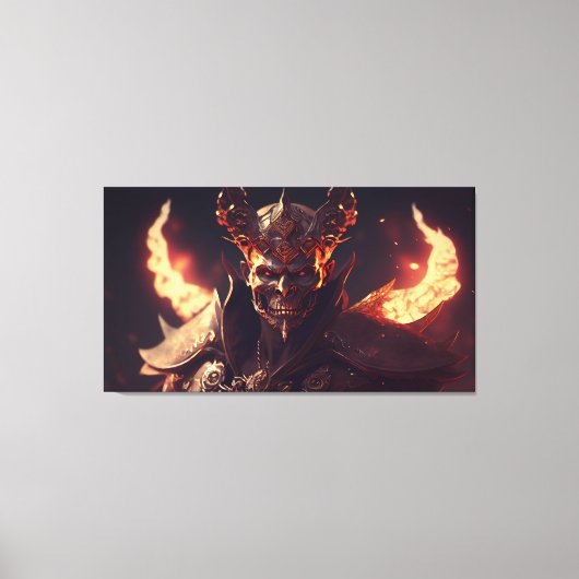 Teufelskrieger Leinwanddruck (Vorderseite)