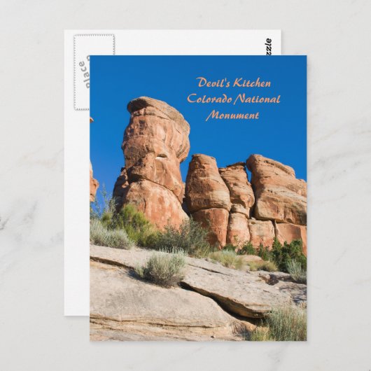 Teufelsküche, Colorado National Mnt. Postkarte (Vorne/Hinten)