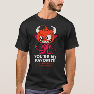 Teufelskürbis für ein schlechtes Halloween T-Shirt