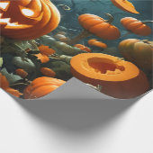 Teufelskürbis Geschenkpapier (Ecke)