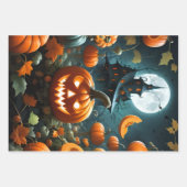 Teufelskürbis Geschenkpapier Set (Vorderseite)