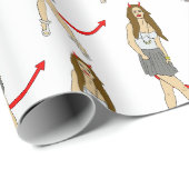 Teufelsmädchen Geschenkpapier (Rolleneckpunkt)