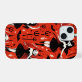Teufelsmädchen iPhone 15 Hülle (Rückseite (Horizontal))