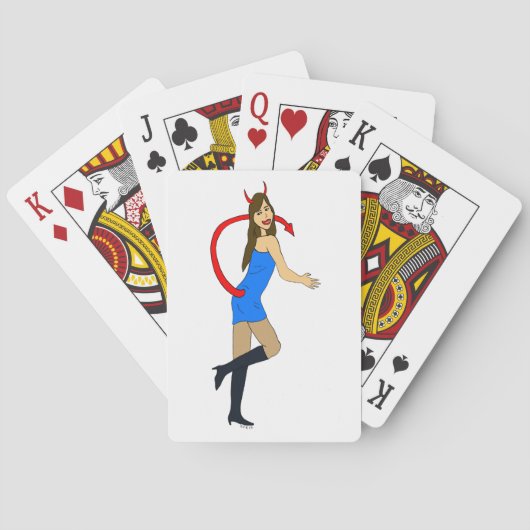 Teufelsmädchen spielkarten (Rückseite)