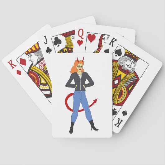 Teufelsmädchen spielkarten (Rückseite)
