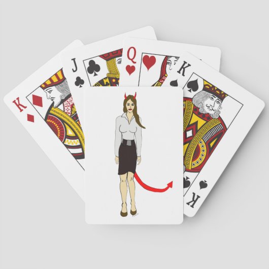 Teufelsmädchen spielkarten (Rückseite)