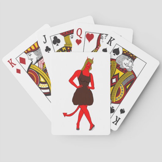 Teufelsmädchen spielkarten (Rückseite)