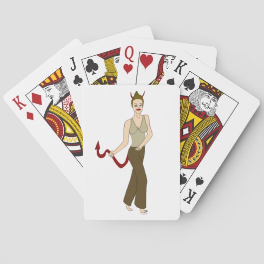 Teufelsmädchen spielkarten (Rückseite)
