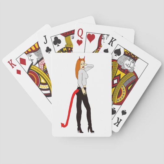 Teufelsmädchen     spielkarten (Rückseite)