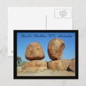 Teufelsmarmor, NT, Australien Postkarte (Vorne/Hinten)