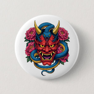 Teufelsmaske Button