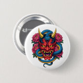 Teufelsmaske Button (Vorne & Hinten)